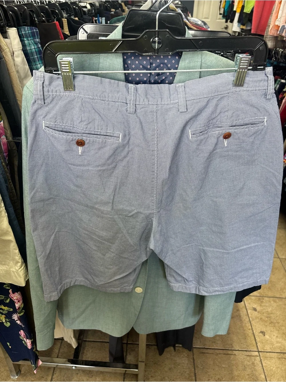 J. Crew Light Blue Club Cotton Flat-Front Shorts